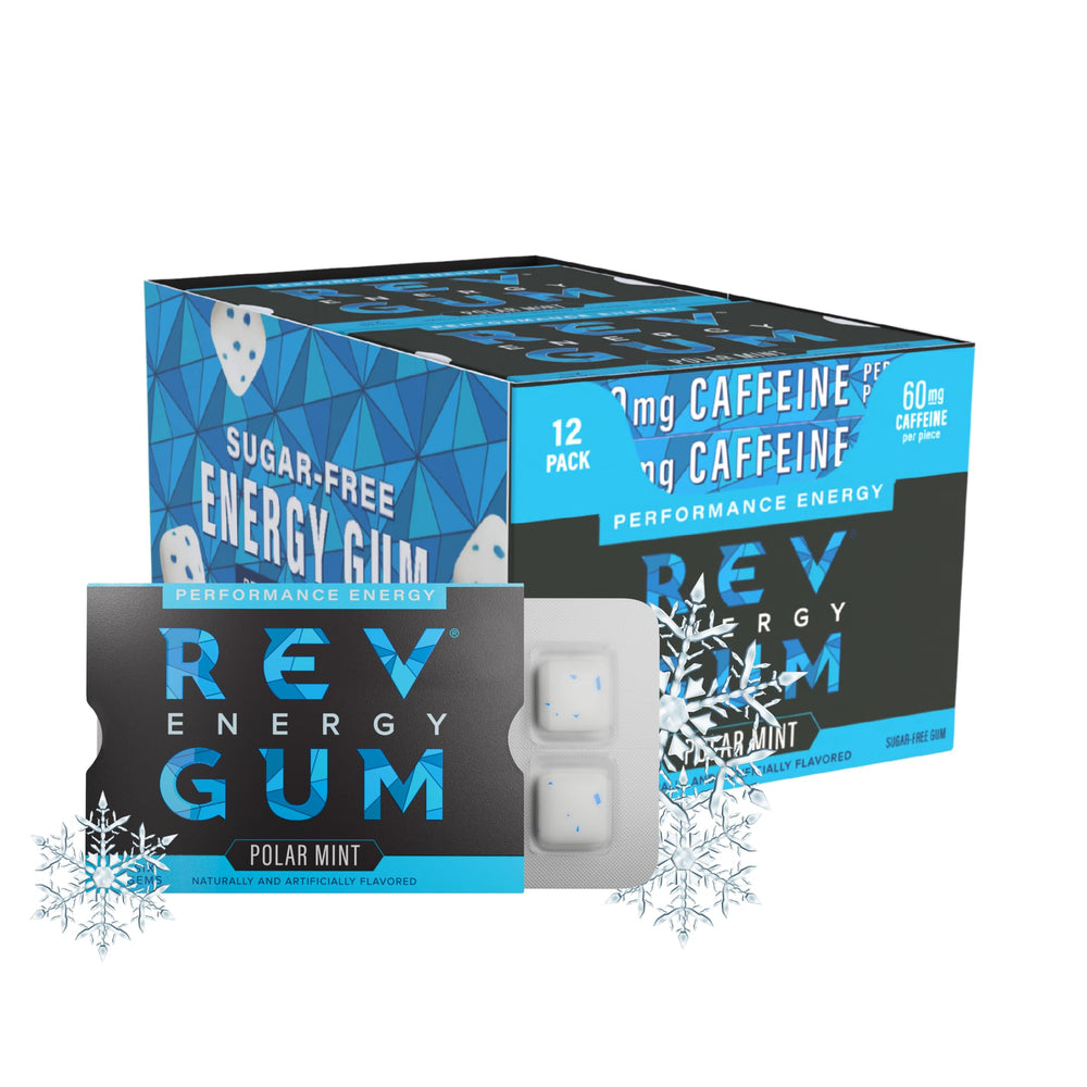 REV close-up of a single gum gem highlighting texture and easy chewability