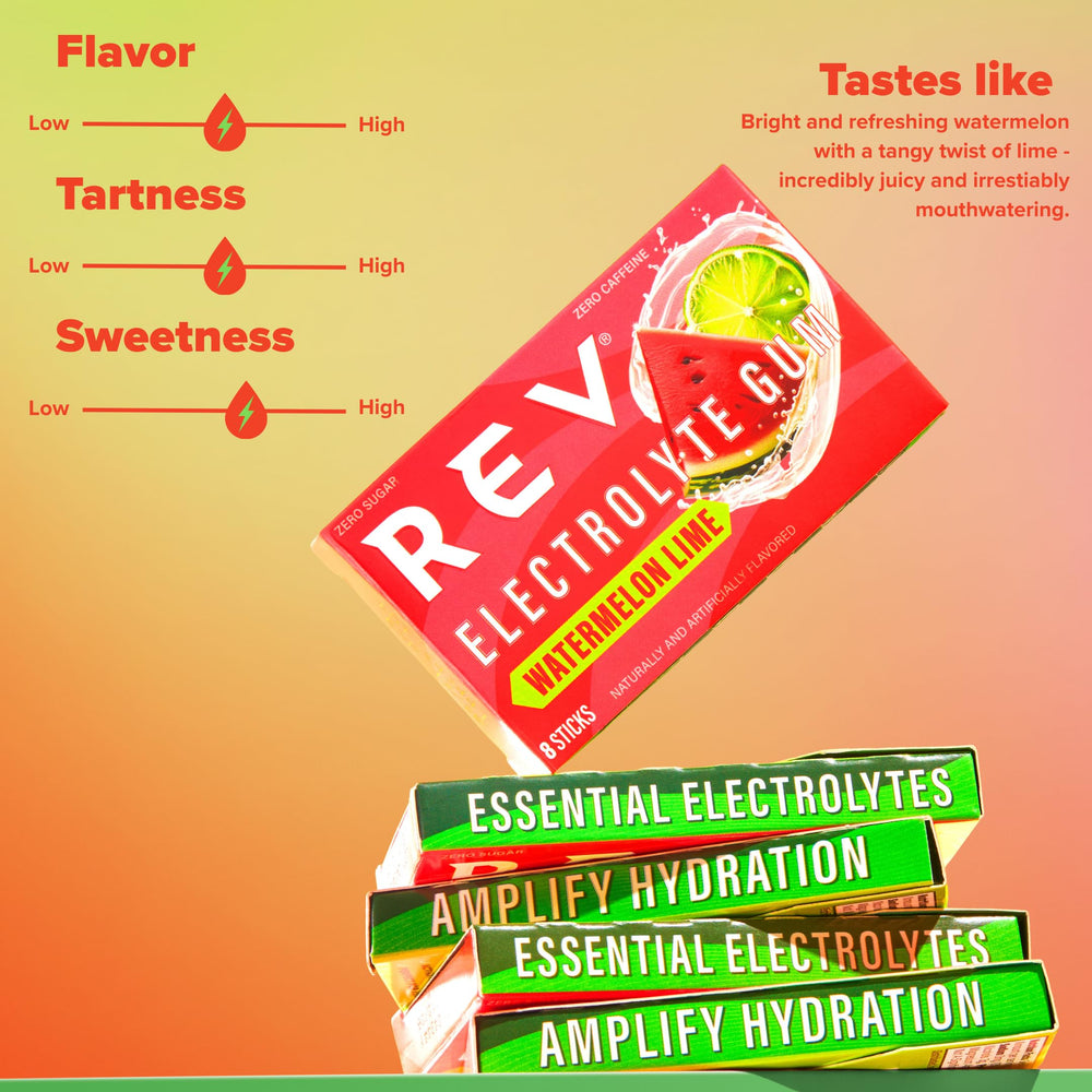 REV open pack with eight individually wrapped sticks for convenience