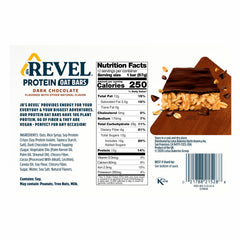 JB'S REVEL ingredients flatlay with oats and plant-based protein sources visible