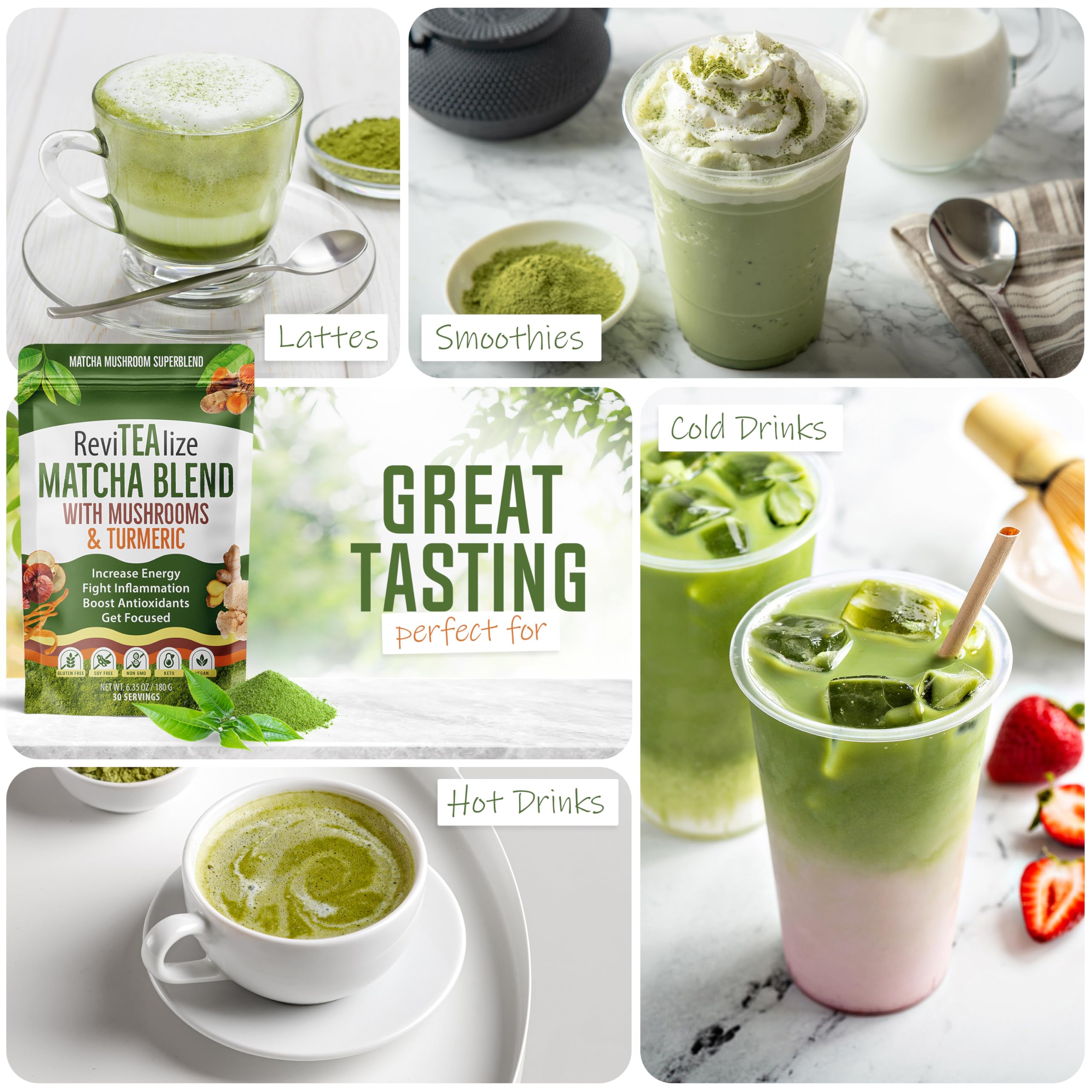 Revitealize lifestyle breakfast setting suggesting morning routine boost