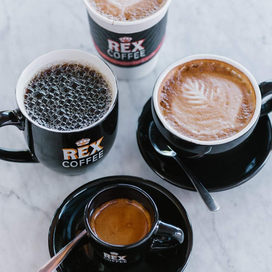 Rex Coffee freeze-dried granules close-up showing preserved aroma and texture