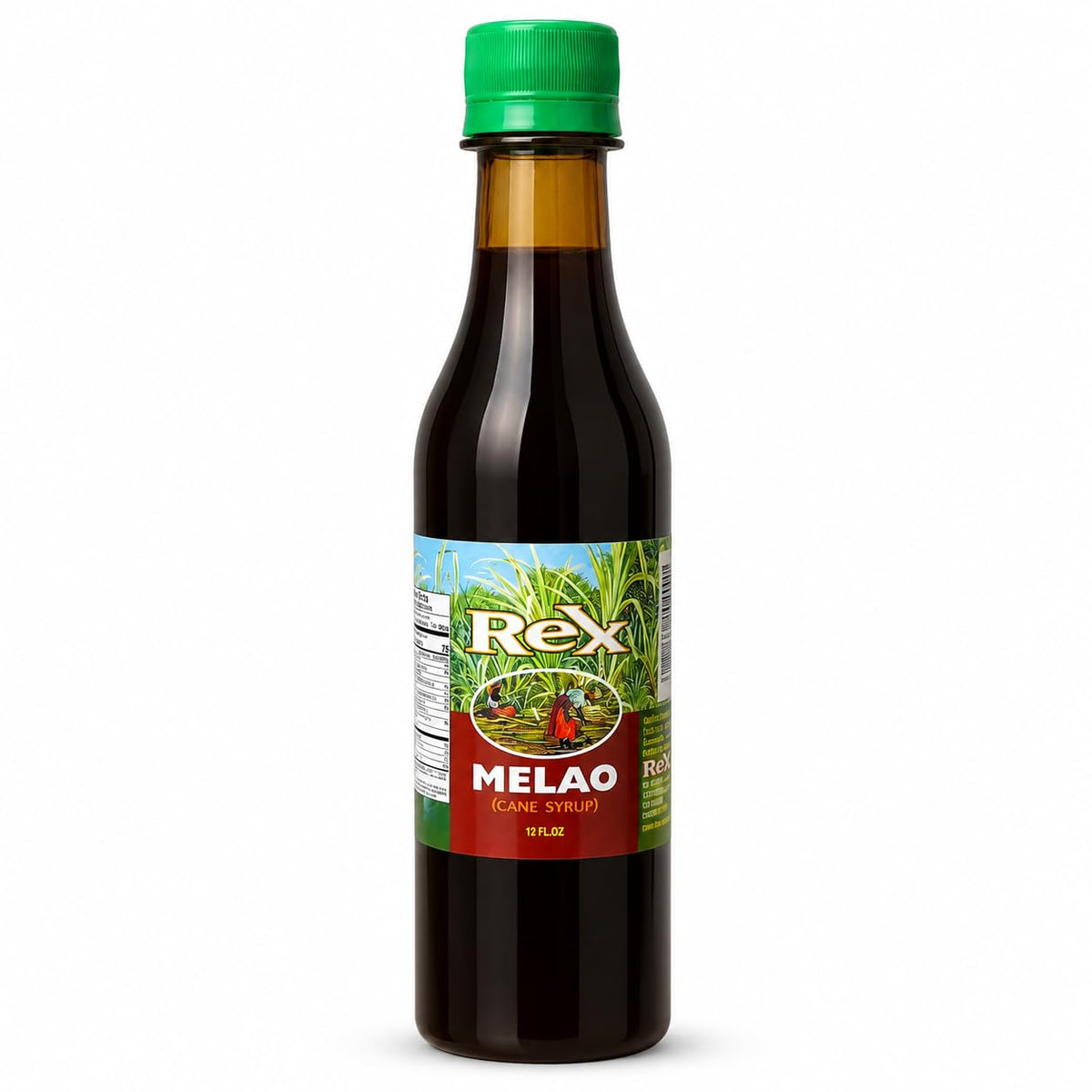 Rex Melao front packaging showing label and bottle for easy pantry selection