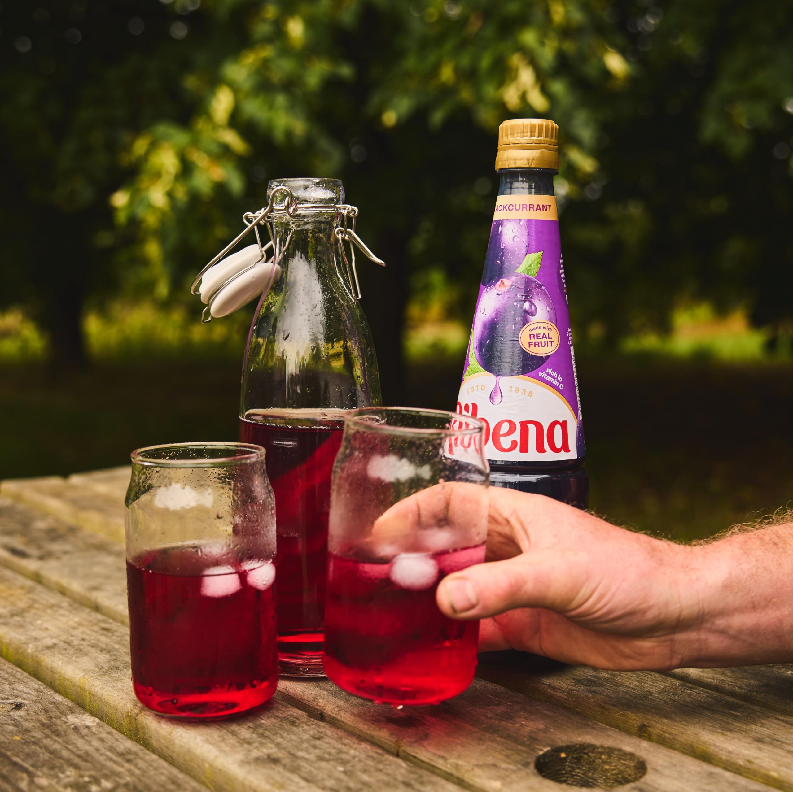 Ribena served in a modern kitchen illustrating versatile everyday use