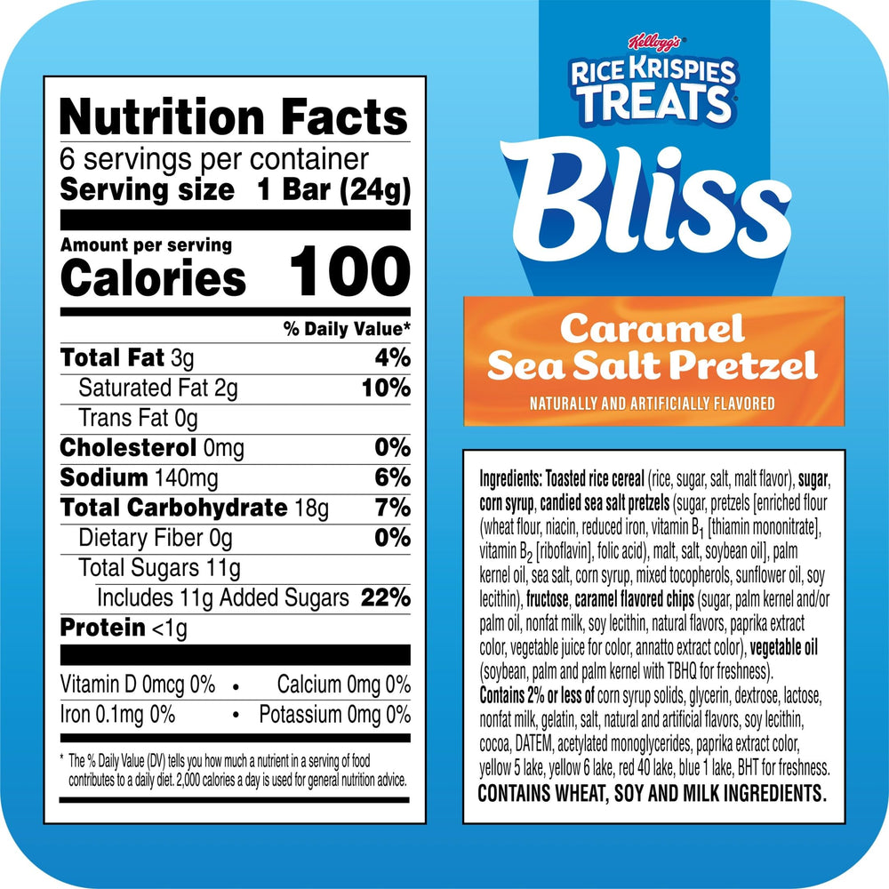 Rice Krispies Treats Bliss close-up of candied sea salt pretzel topping highlighting crisp contrast