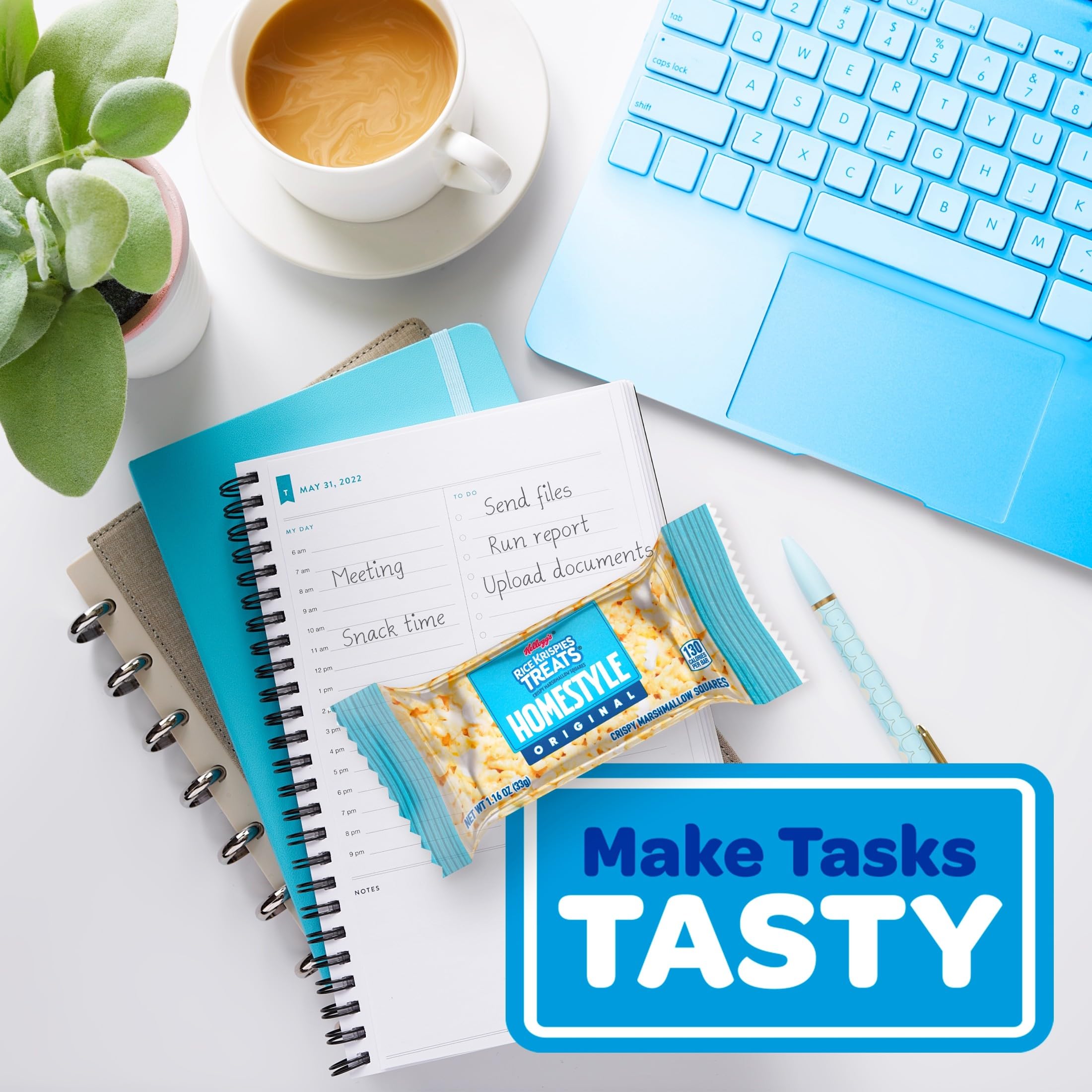 Rice Krispies Treats in a child’s lunchbox demonstrating portability and kid-friendly benefit easy pack
