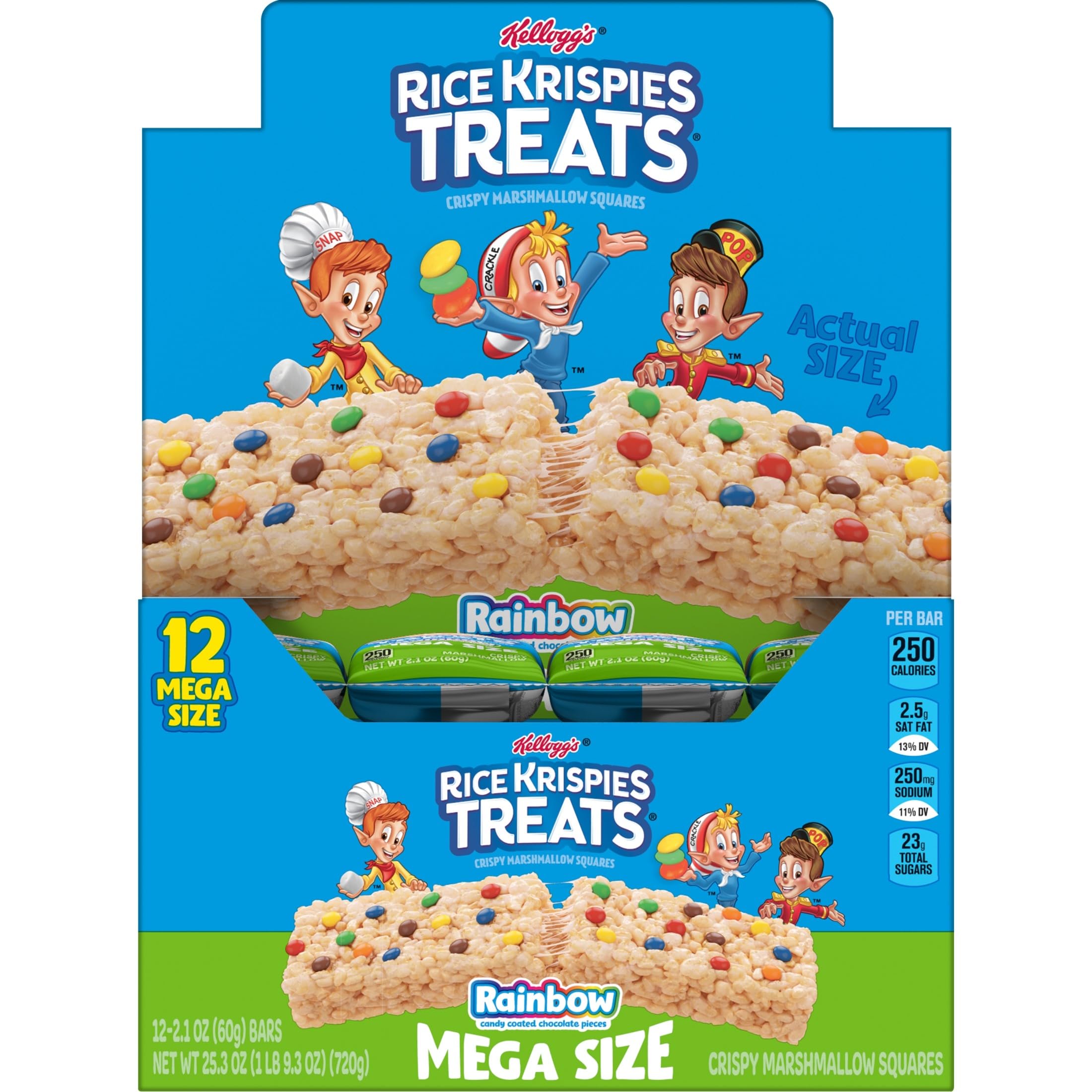 Rice Krispies Treats displayed as colorful party favors adding festive appeal