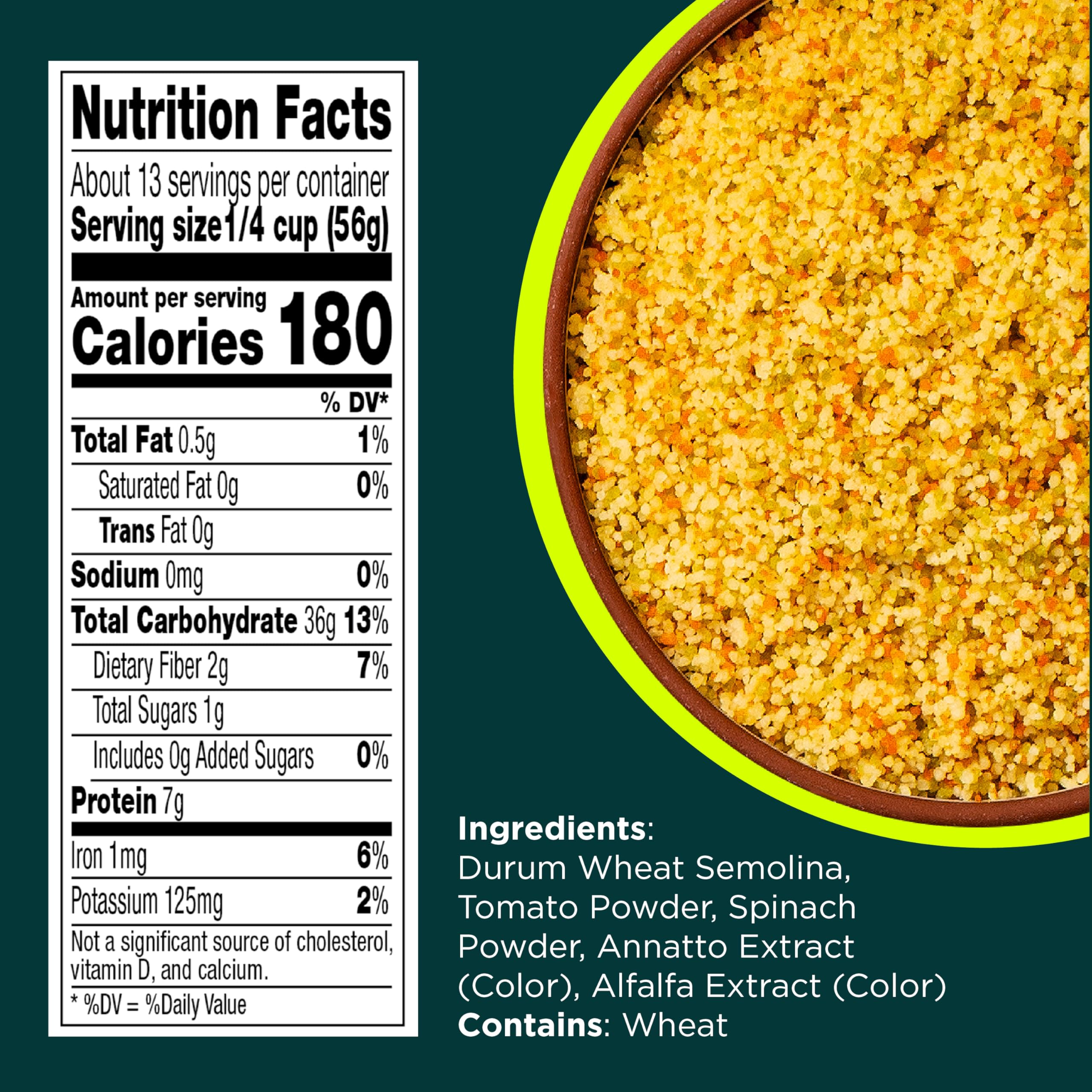 RiceSelect couscous poured into bowl ready to absorb sauces and spices