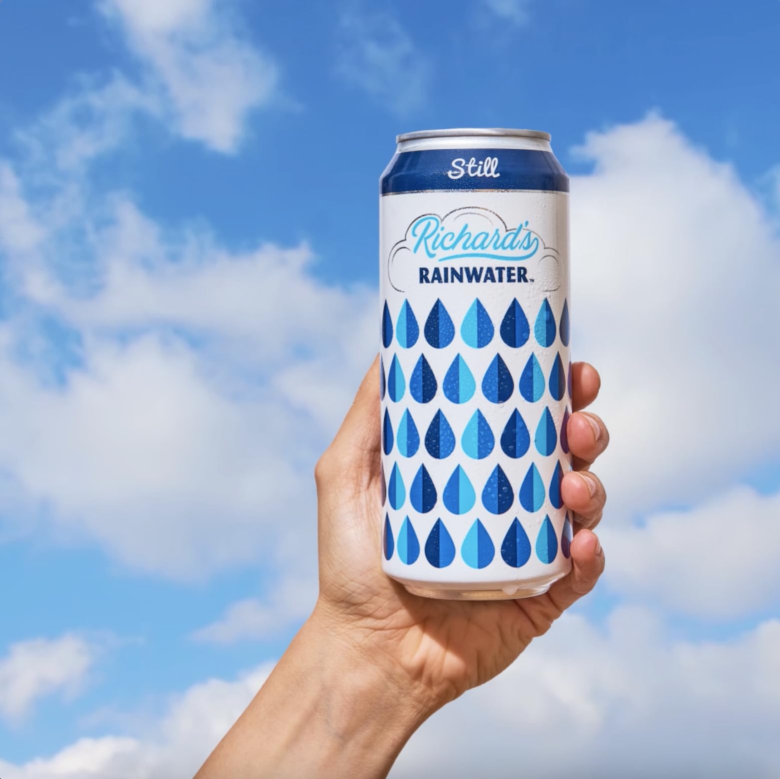 Richard's Rainwater pack of 12 cans staged for storage and event convenience