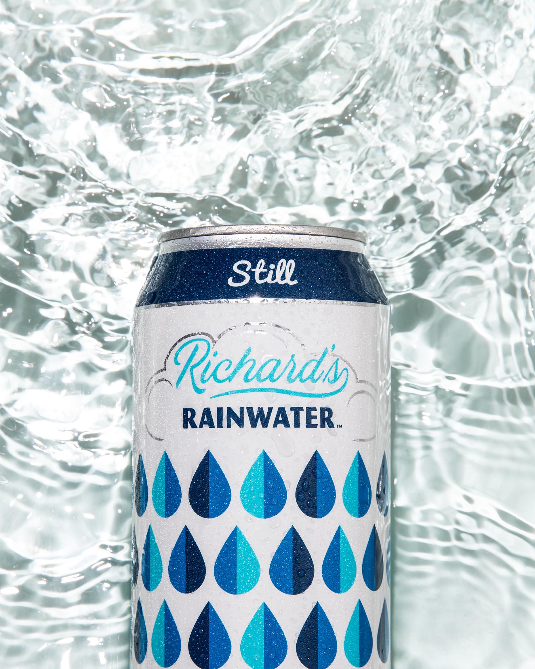 Richard's Rainwater pouring into glass demonstrating clarity and drinkability benefit