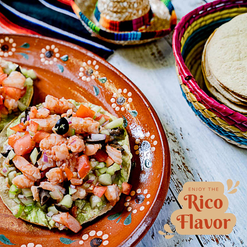 RICO RICO bag beside measuring spoon showing 4 oz scale and portion control
