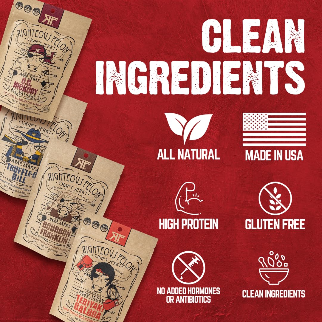 Righteous Felon ingredient label close-up showing clean ingredients for transparency