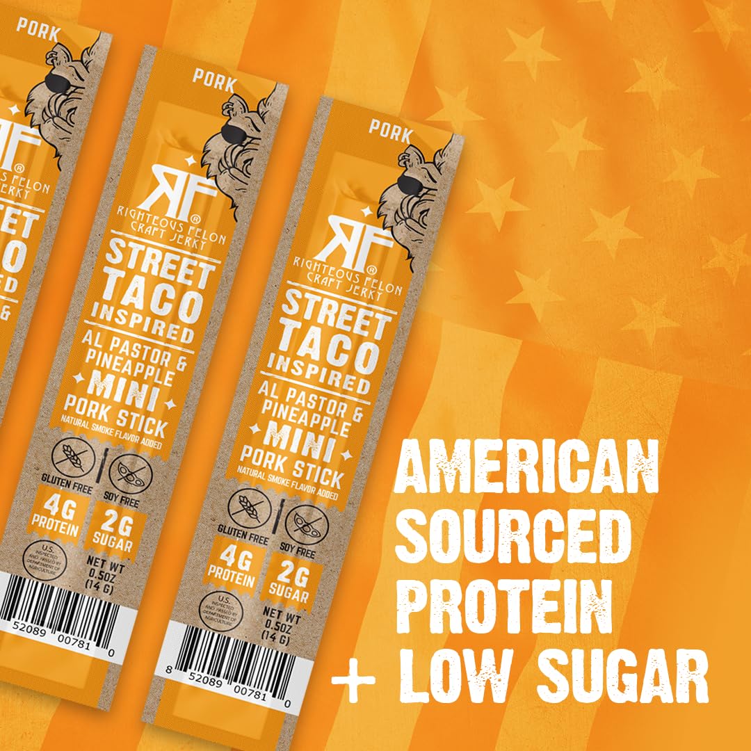 Righteous Felon ingredients label showing pasture-raised pork and clean ingredients
