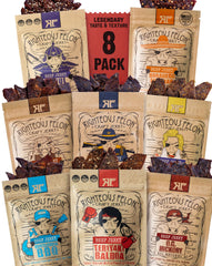 Righteous Felon front box showing eight-flavor sampler, perfect for gifting