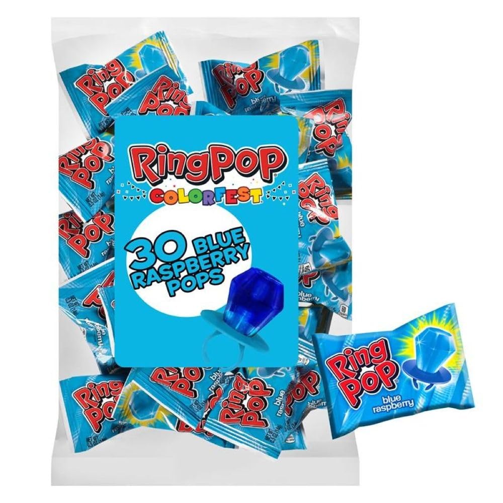 Ring Pop front packaging showing brand and 30-count convenience