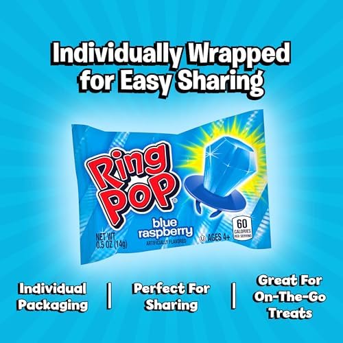 Ring Pop individually wrapped stack illustrating hygienic packaging and bulk convenience