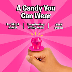 Ring Pop ring detail with logo and fit demonstrating comfortable wear