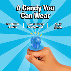 Ring Pop unwrapped in hand demonstrating wearable design and hands-free enjoyment