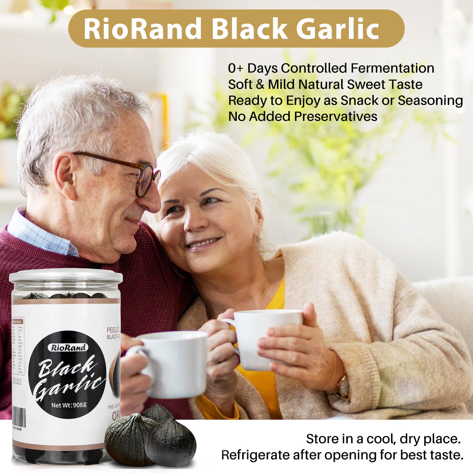 RioRand jar open with cloves on plate, useful for immediate serving and snacking