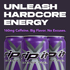 Rip It G-Force can in hand demonstrating 16oz scale and portability for active use
