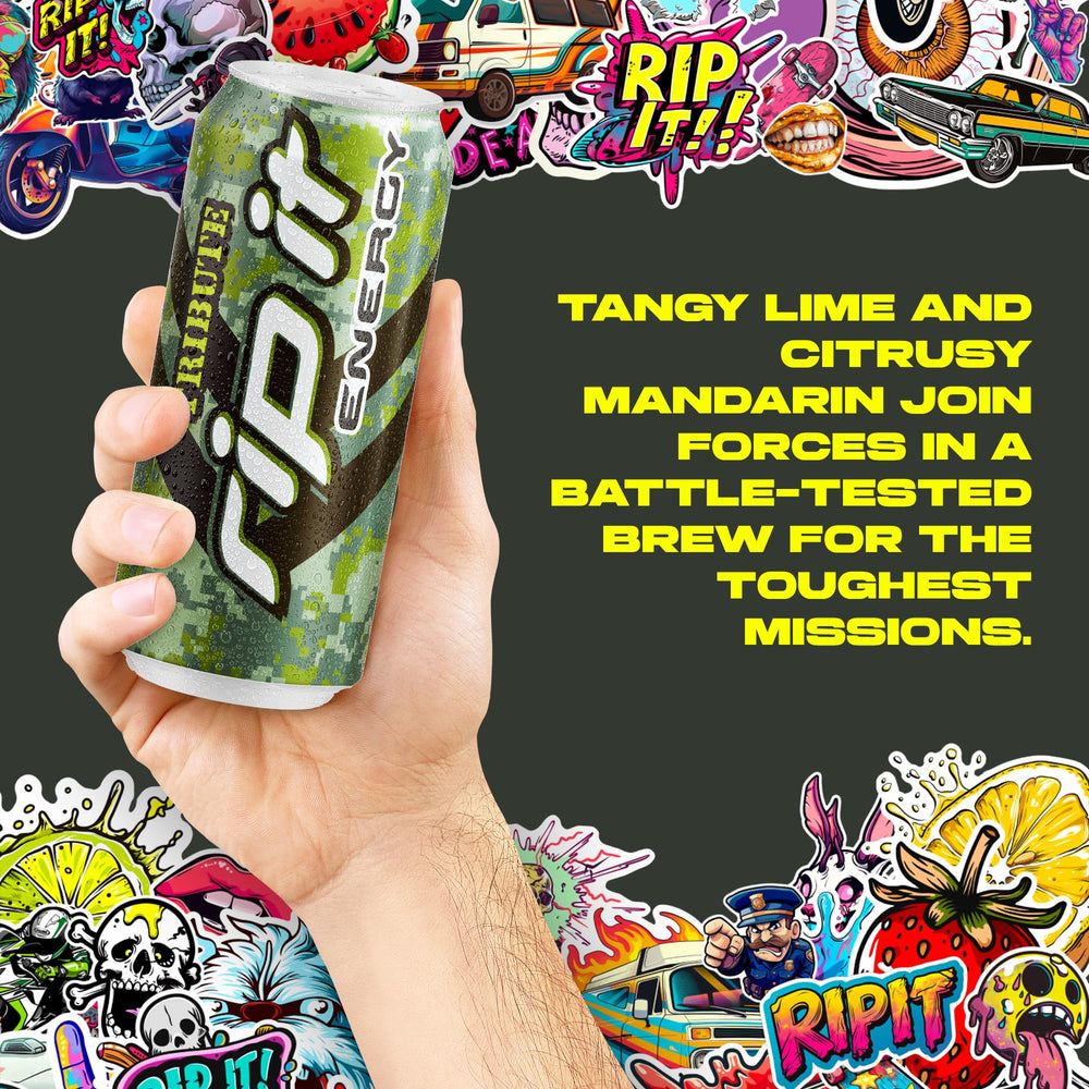Rip It Tribute can on gym bench by water bottle benefit: pre-workout boost ready