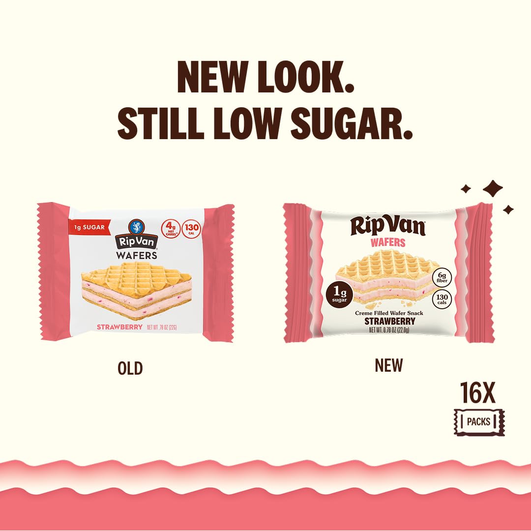Rip Van individual wrapper highlighting portion control benefit