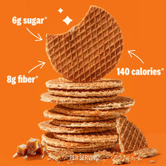 Rip Van Wafels close-up of caramel center showcasing chewy texture