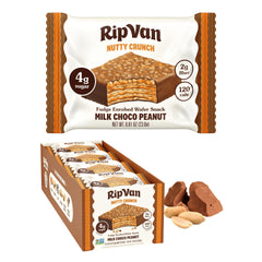 Rip Van Wafels front packaging showing 16-count box and convenience