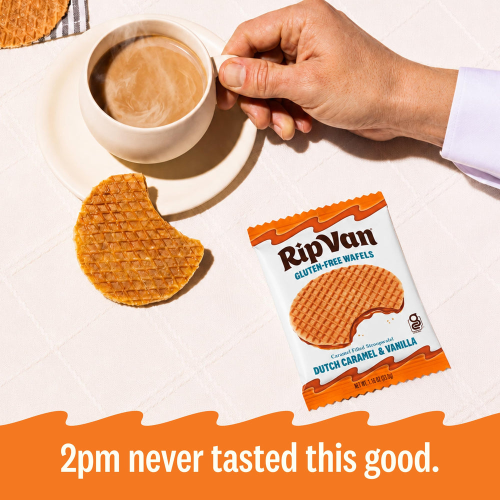 Rip Van Wafels nutrition label and ingredients clear low-sugar facts