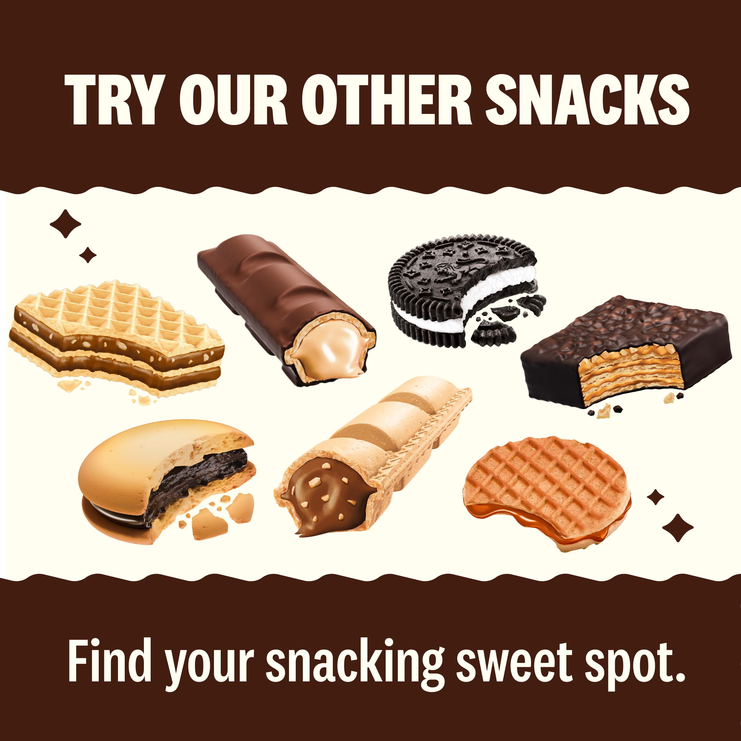 Rip Van Wafels nutrition label detail showing calories and sugar info