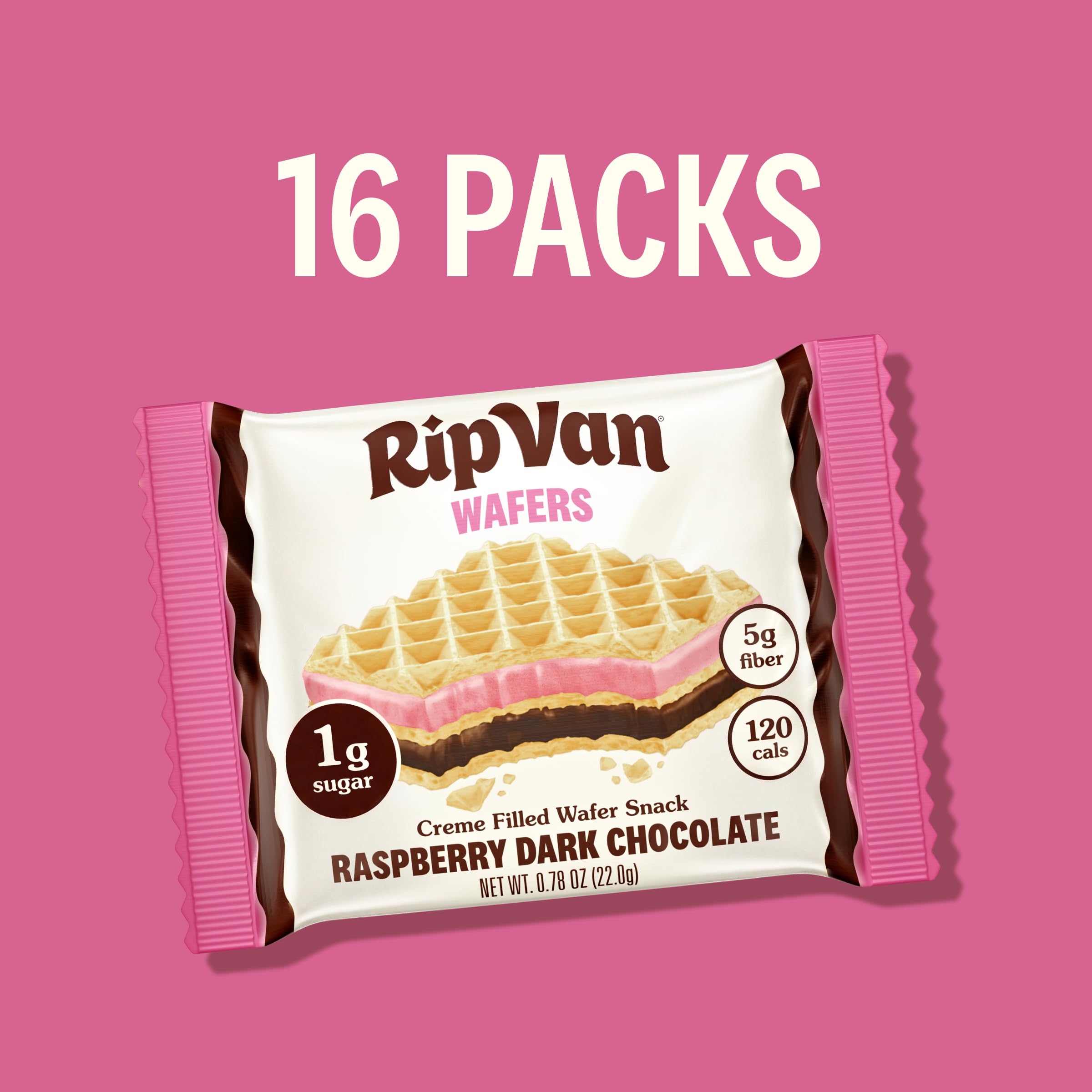 Rip Van Wafels wafer beside a scale for portion clarity