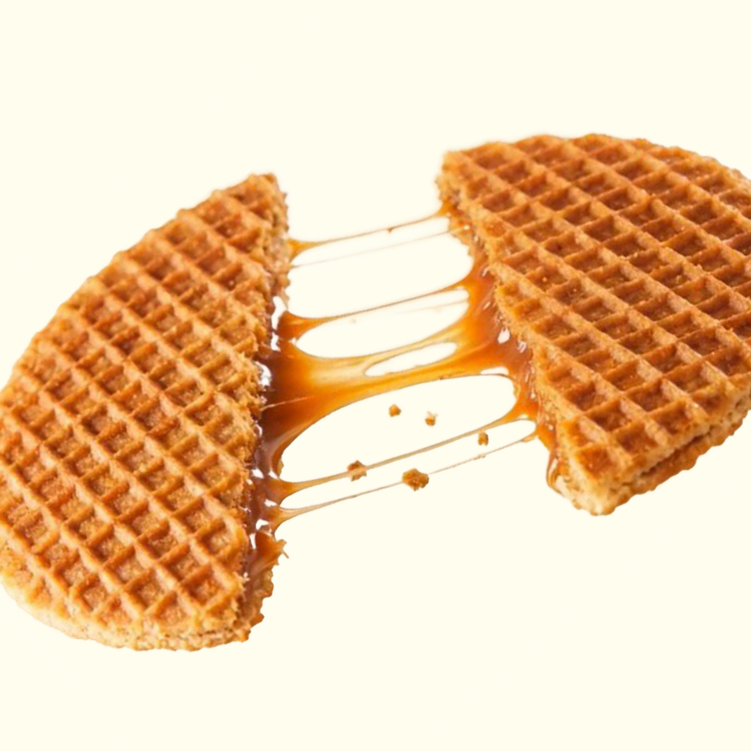 Rip Van Wafels warmed on coffee releasing vanilla aroma and softness