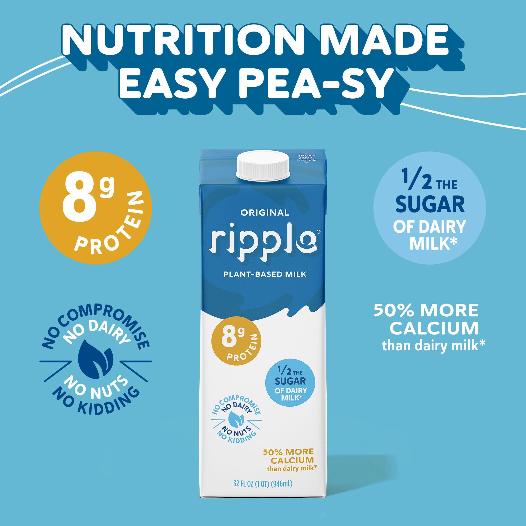 Ripple with cereal at breakfast showing nutrient boost and taste harmony