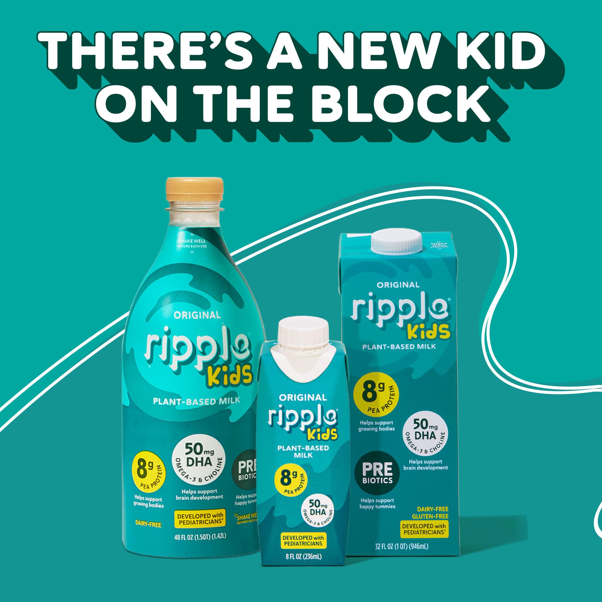 Ripple served with cereal showing quick breakfast pairing and added protein benefit
