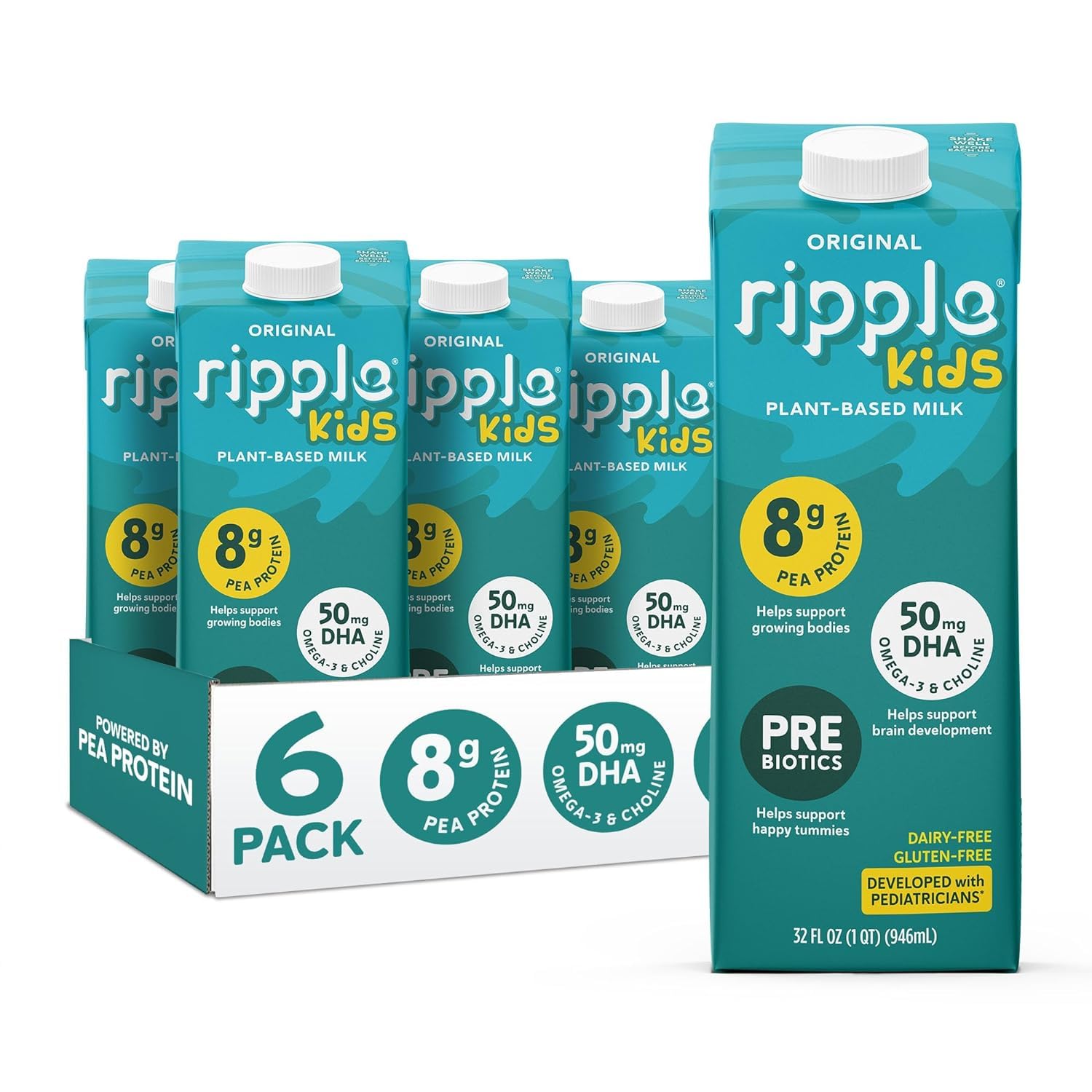 Ripple front packaging showing carton and brand, convenient pantry storage benefit