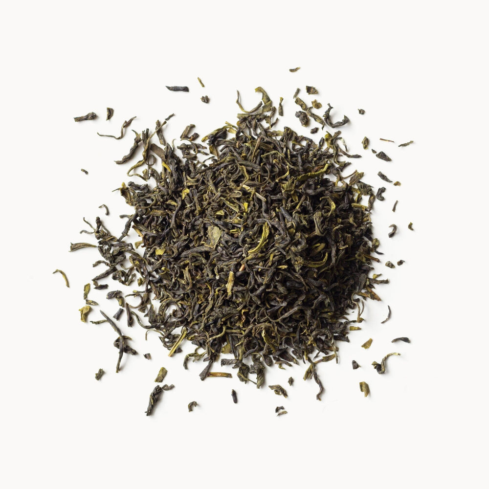 Rishi Tea brewing in infuser demonstrating easy loose-leaf preparation benefit