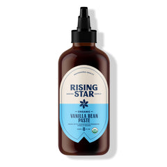 Rising Star front packaging showing 8 oz bottle and label benefit convenience