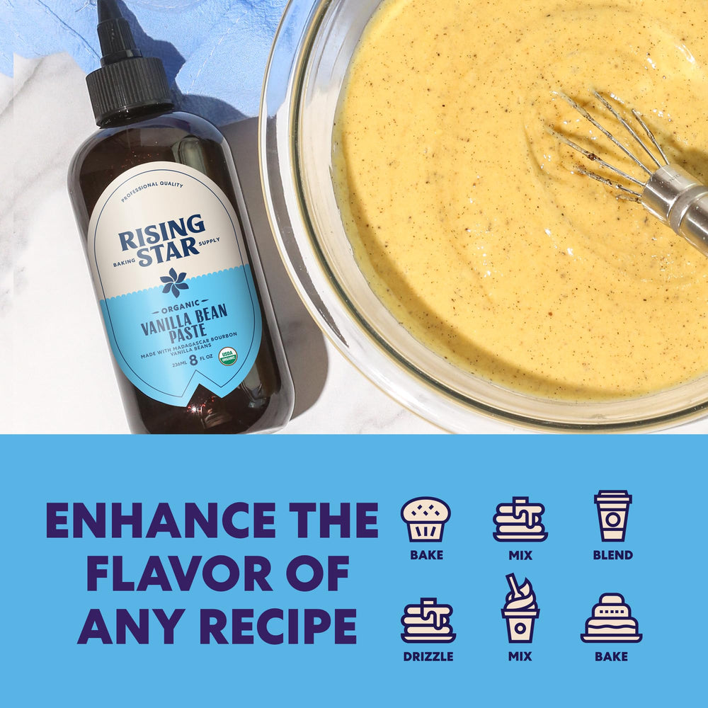 Rising Star spoon with paste highlighting thick texture and rich flavor benefit