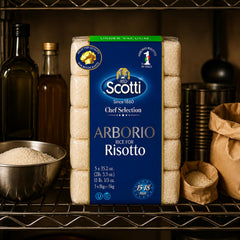 Riso Scotti creamy risotto in bowl illustrating restaurant-quality result