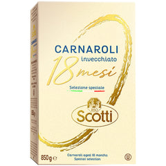 Riso Scotti front packaging 850 g showing brand and premium rice
