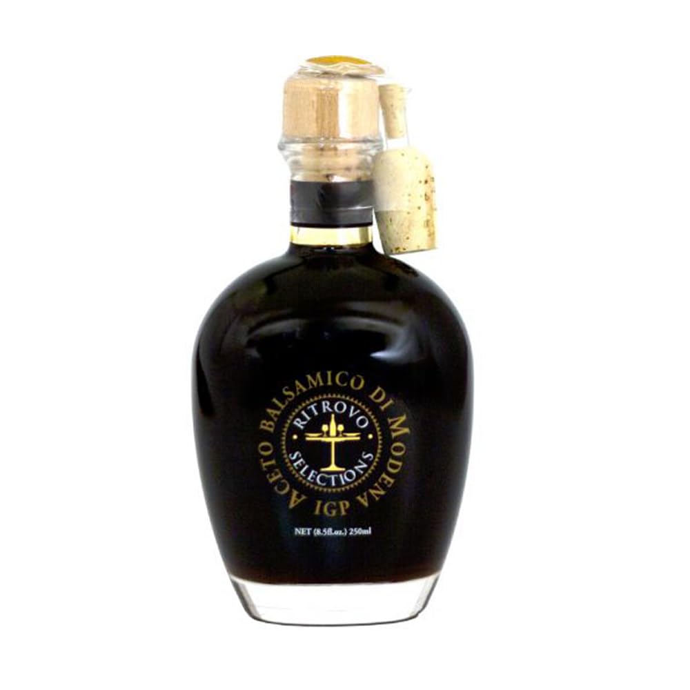 Ritrovo Selections decorative bottle front view highlighting elegant label and pour spout benefit