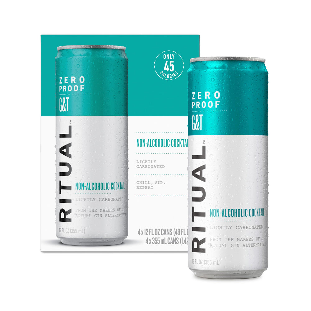 Ritual Zero-Proof front can showing brand and flavor for easy selection