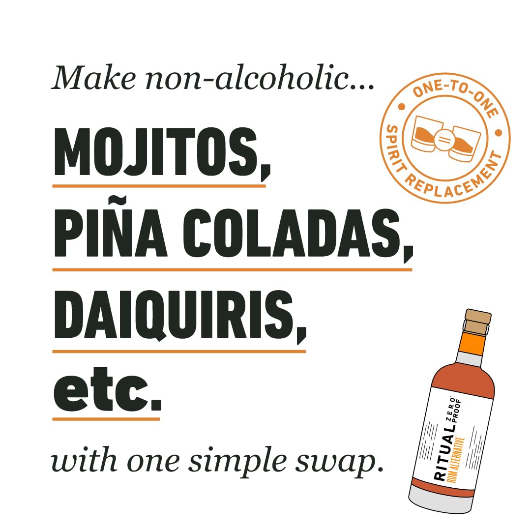 Ritual Zero-Proof being poured into a glass showing texture and mixing ability