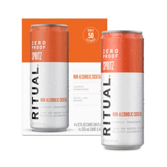 Ritual Zero-Proof front can showing product and ready-to-drink benefit