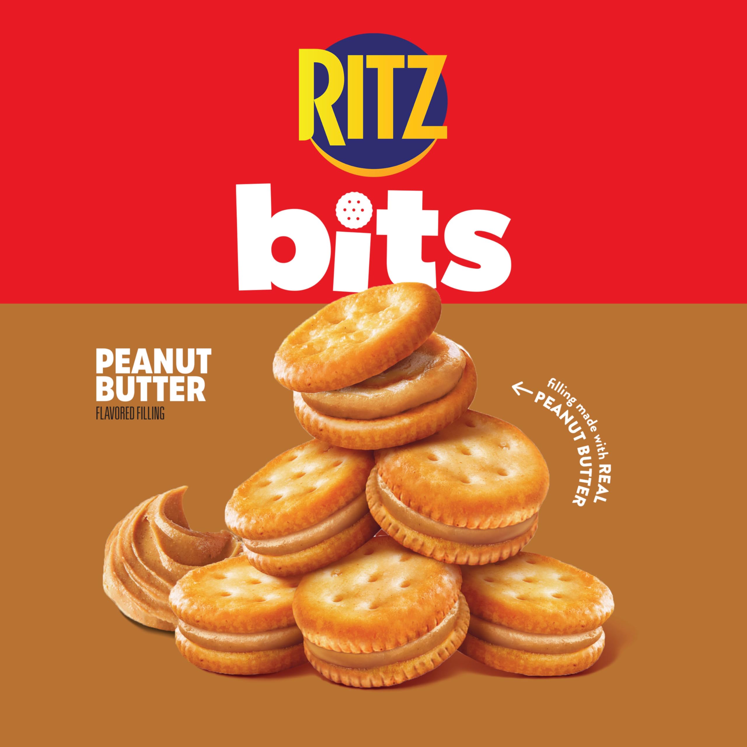 RITZ peanut butter center detail showing creamy filling for taste