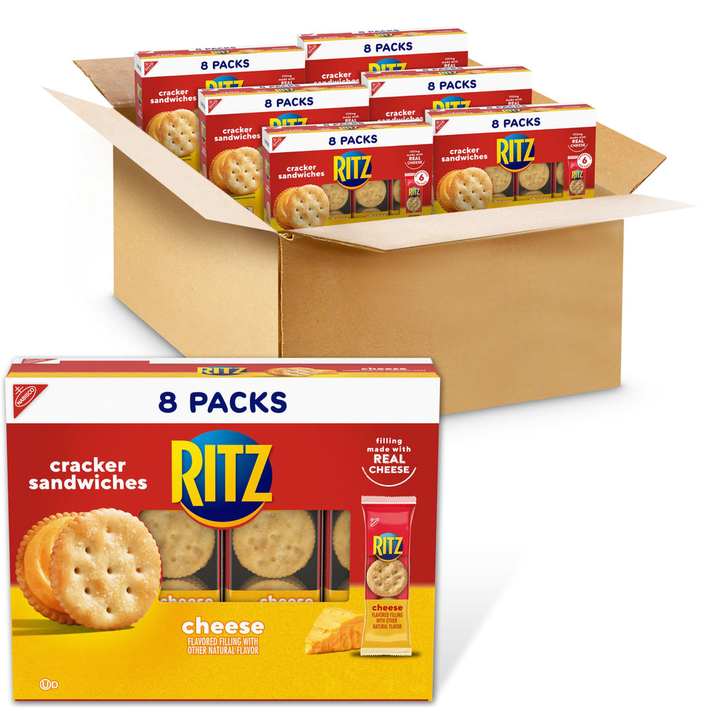 Ritz front packaging showing 48 snack packs and brand convenience