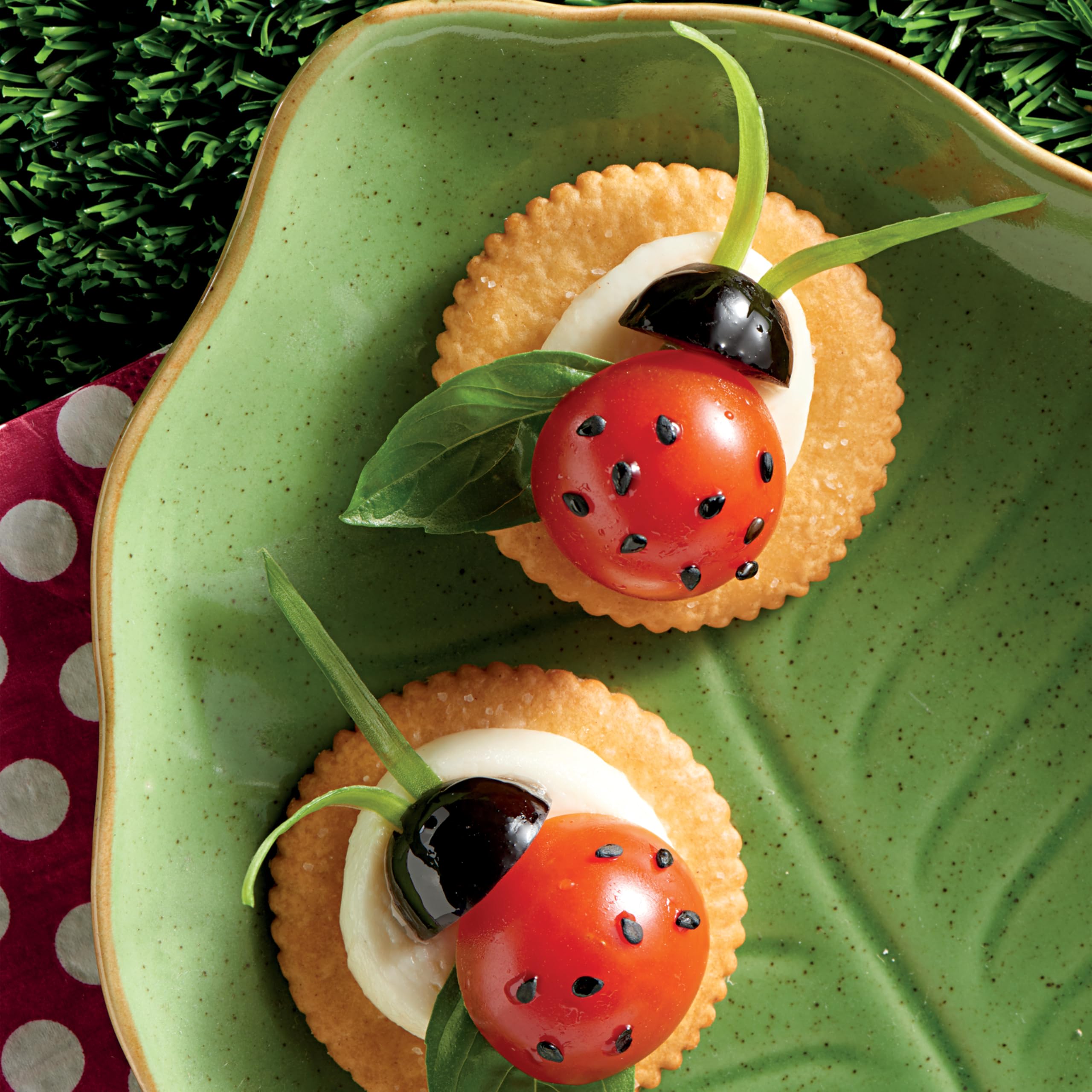 Ritz on picnic table setting outdoors illustrating portable, crowd-friendly snack