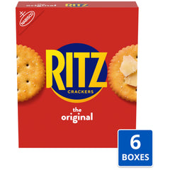 Ritz single box front closeup highlighting brand and recognizable buttery appeal