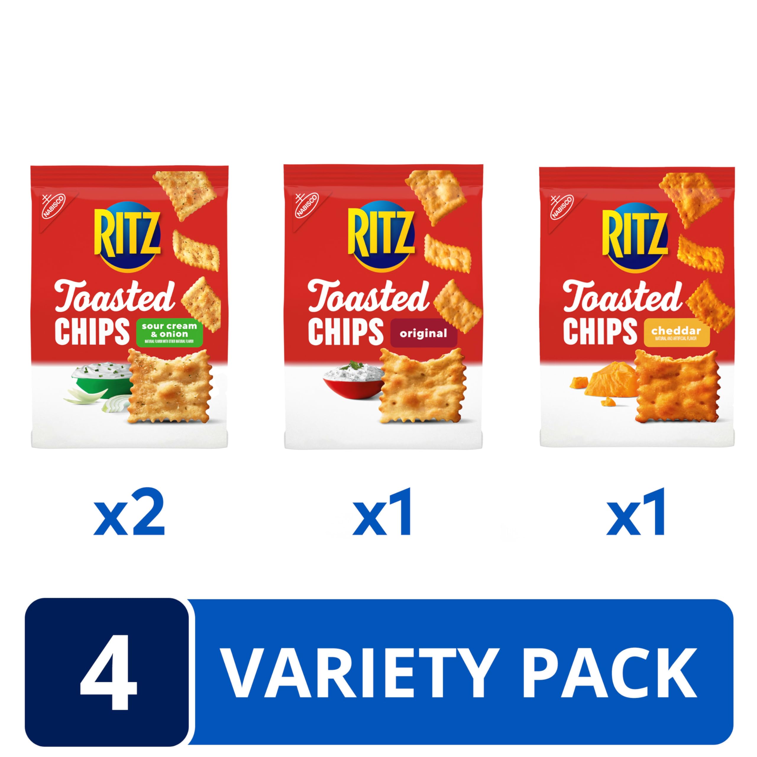 Close-up of Ritz toasted chip texture highlighting thin, crispy bite