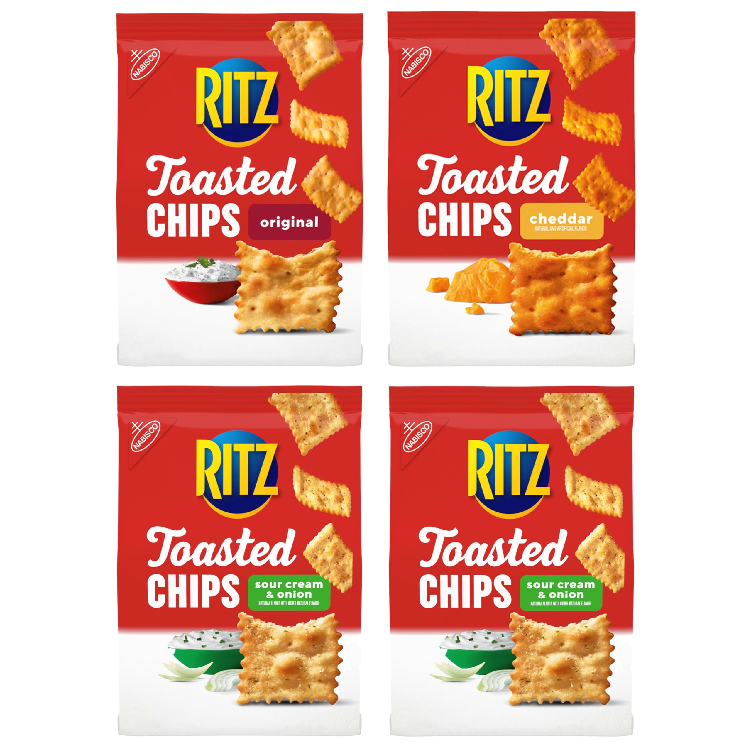 Ritz front packaging showing variety pack and shareable bags for convenience