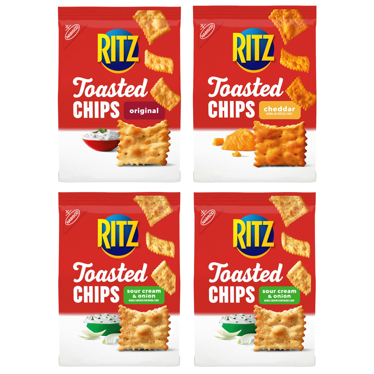 Ritz front packaging showing variety pack and shareable bags for convenience